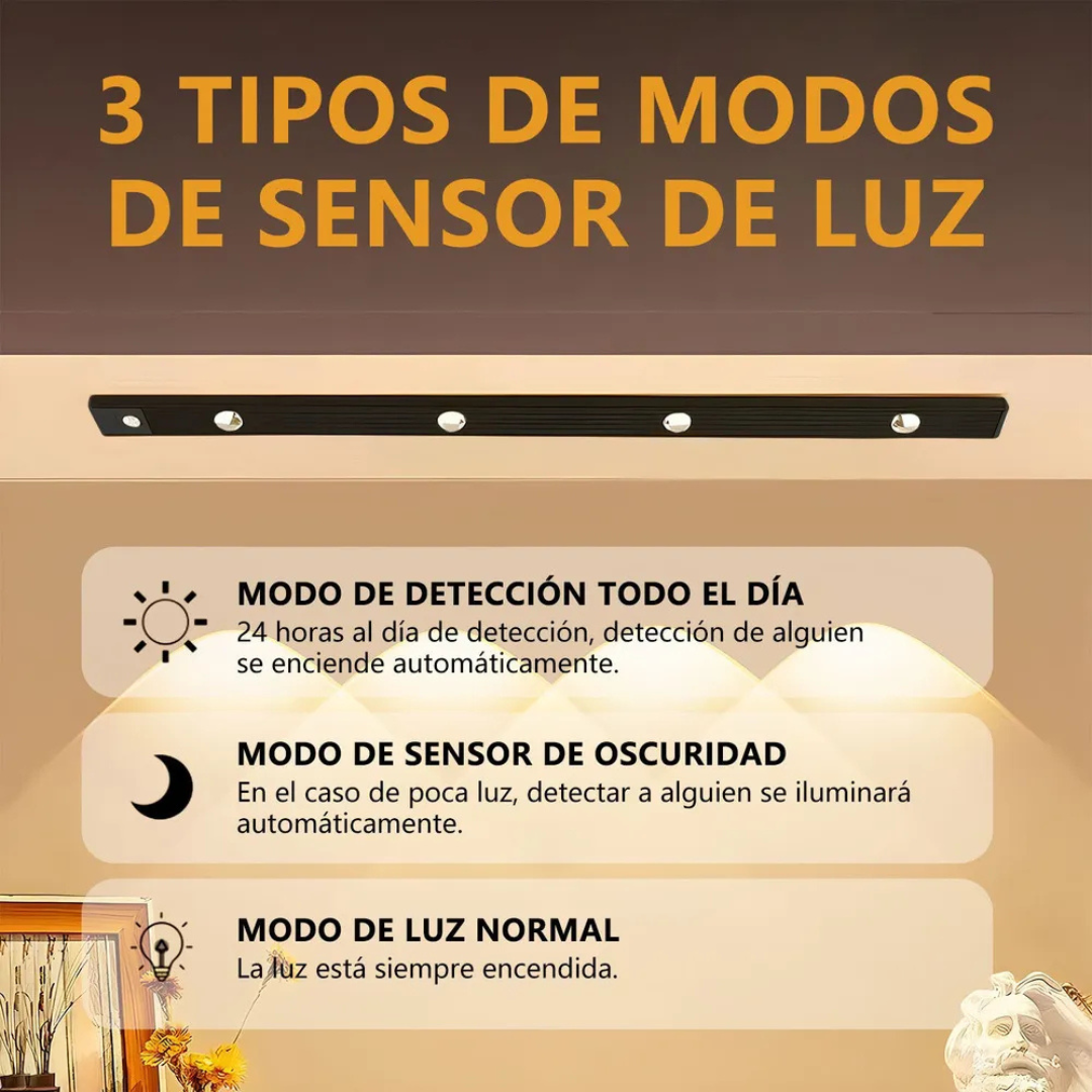 Luz LED con sensor de movimiento